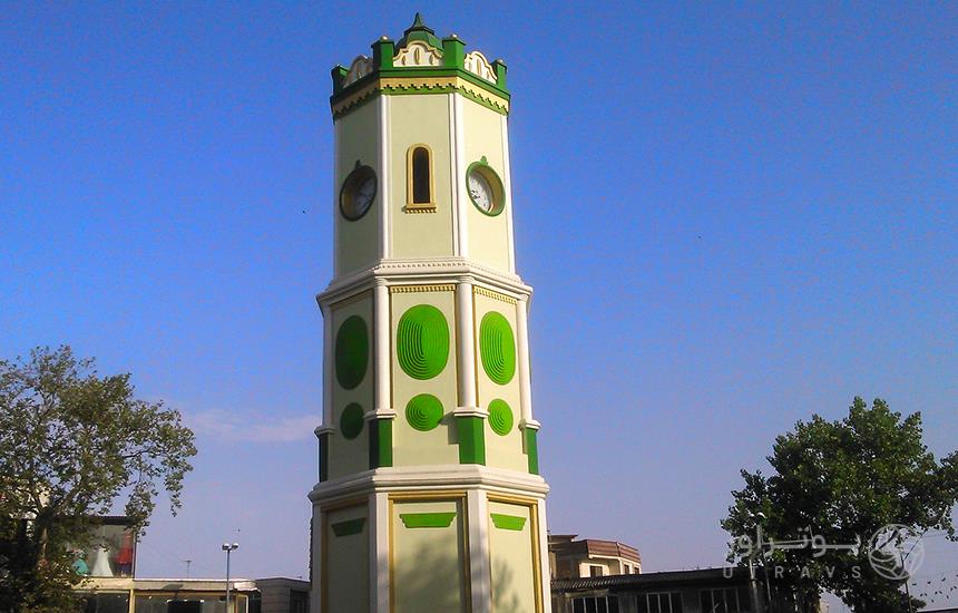 clock tower in sari clock square